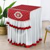 Lace Embroidered Toilet Washing Machine Cover Home Decoration Toilet Cover Detachable Machine Cover  Washing Machine Cabinet
