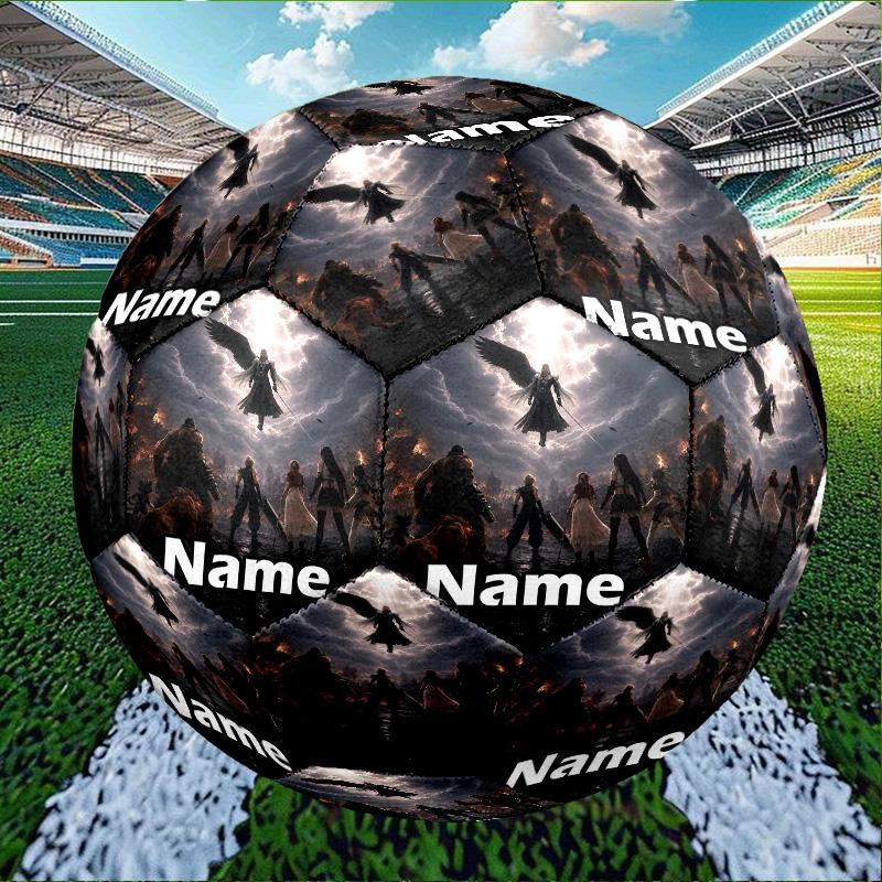 Custom Name Personalized Final Fantasy Print Size 5 Soccer Ball Training & Match Football, for Team, Kicking, Gift for Football