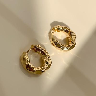 Eleganti Orecchini a Bottone Minimalisti Retrò da Donna - Design di Alta Gamma