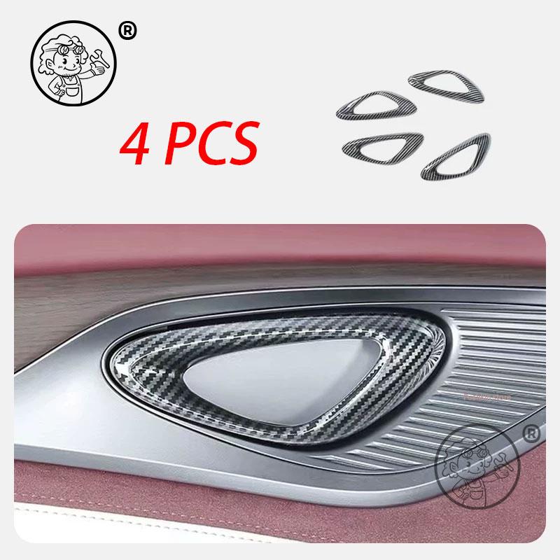 For BYD Seal 7 DMI SEAL 07 DMI 2025 2026 Car Gear Shift Panel Trim Window Glass Lift Switch Panel Carbon Fiber Protection Cover
