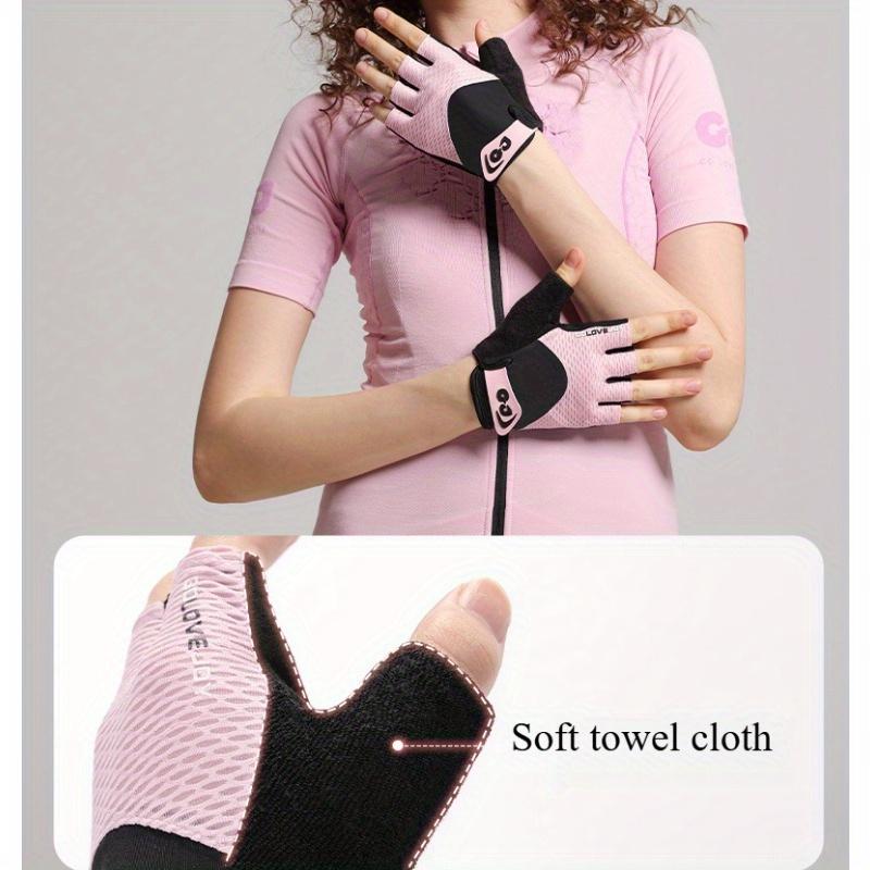 1PAIR riding gloves half finger outdoor mountain bike shock absorption non-slip breathable yoga sports fitness gloves