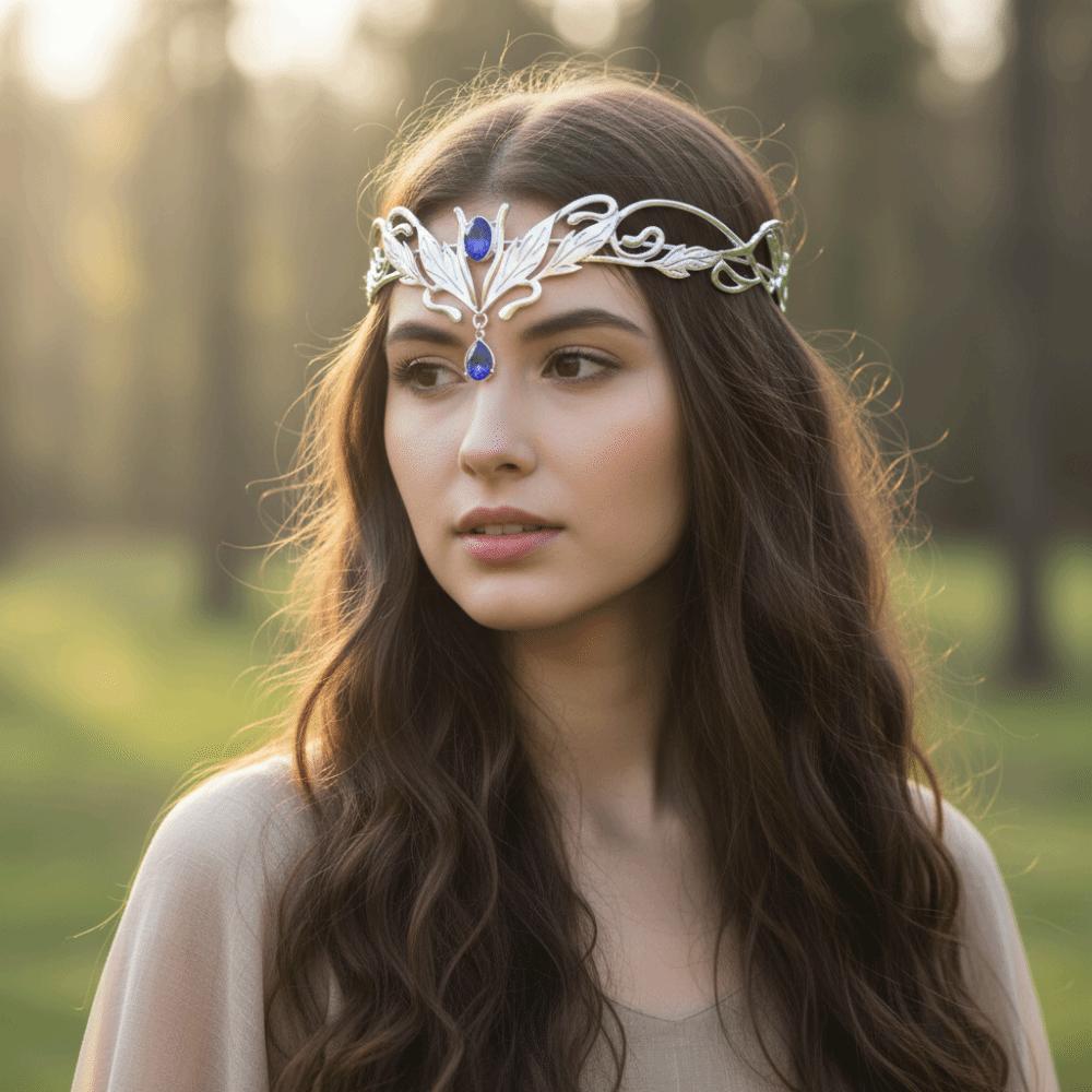 Vintage King Round Elves Crown Baroque Princess Diadems  Photography Props