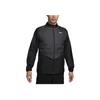 Nike Therma-Fit Waterproof Warm Comfortable Zip-Up Stand Collar Long Sleeve Down Jacket Men jackets Black FQ0444-010