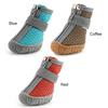 Dog Shoes for Small Dogs Breathable Dog Booties with Reflective Strips Puppy Paw Protector for Outdoors Hiking Climbing