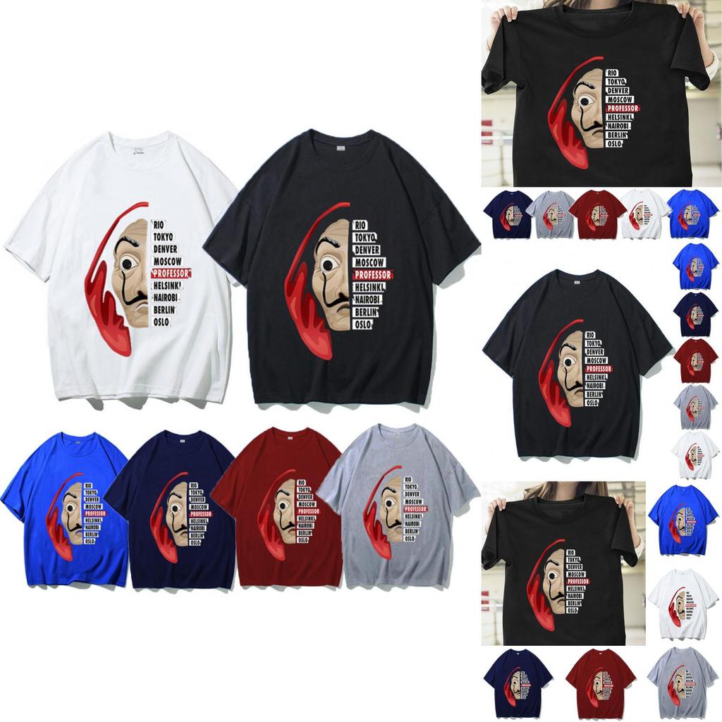 Comfortable La Casa De Papel T Shirt For Money Heist Fans Unisex Short Sleeve Top