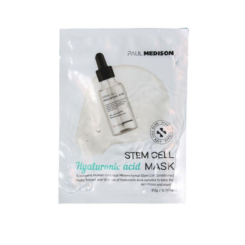 PAUL MEDISON Masque Visage à l'Acide Hyaluronique de Cellules Souches 10 Feuilles Hydratant Masque Tissu Coréen 1box white
