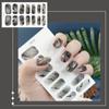 3D Leopard Nail Sticker Decals DIY Creative Fake Nail Wraps Tips Nail Manicure Art Patchs Full Cover Nail Polish Sticker