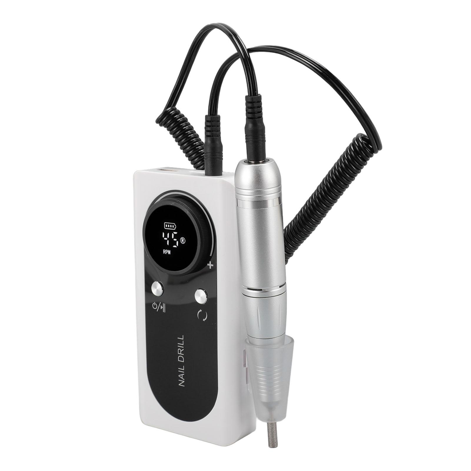 

Электрический шлифовальный станок для ногтей, перезаряжаемый, 45000 об/мин, электронный инструмент для маникюра и педикюра