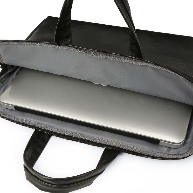 New Simple Laptop Bag Men's Briefcase Large Capacity Office Bag Business Commuter File Bag