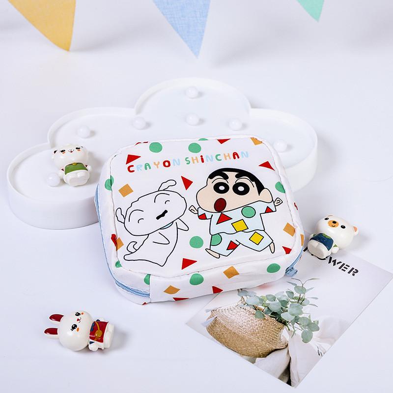 Shin Chan Crayon Compact Personal Care Bags Oxford Fabric Girl Travel Storage