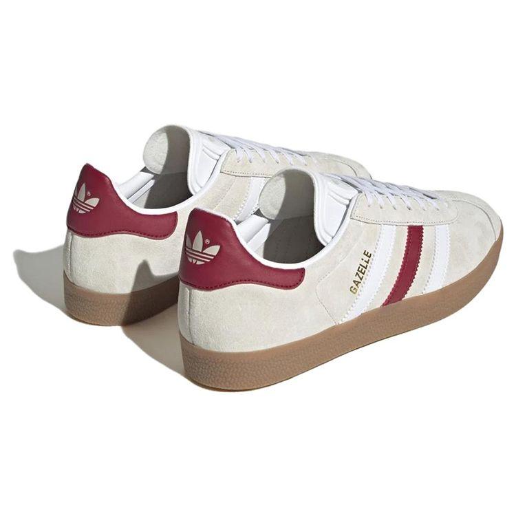 adidas Gazelle Aluminium Burgundy Unisex Sneakers Cream Cloud-White Collegiate-Burgundy IG0672