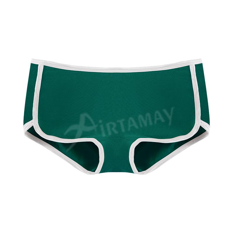 

Жіночі дихаючі бавовняні боксери-бріфи - Спортивна фітнес чотирикутна білизна L зелений