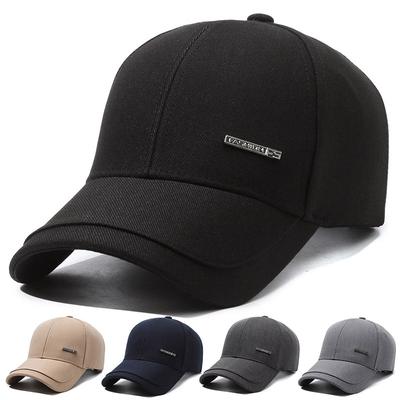 Chapéu masculino de primavera e outono, meia-idade e idosos, boné de beisebol, boné esportivo para atividades ao ar livre, chapéu de pesca, boné de pico