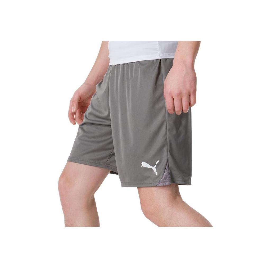 Puma Solid Color Elastic Waist Mid Rise Sports Casual Shorts Men Shorts Gray 705752-13