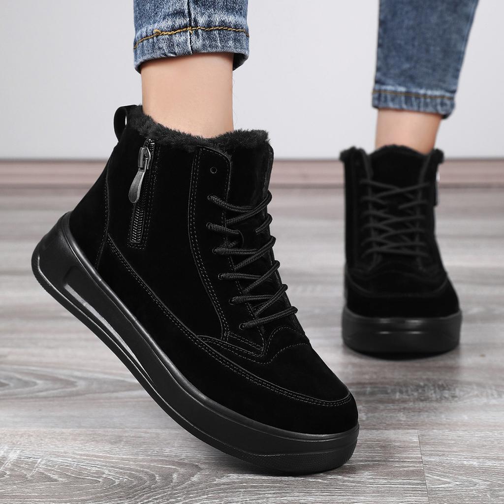 TUINANLE High Quality Winter Snow Booties Women Warm Shoes with Cotton Lining Ankle Boots Men Shoes