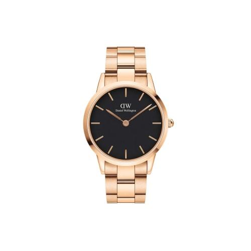 [Official Shop/2-Year Warranty/Authentic Import] Daniel Wellington DW Men's Iconic Link 40mm Watch, Stylish and Popular for Business, Available in Bla