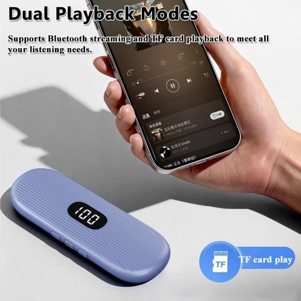 TF Card Support Bluetooth Speaker Mini Wireless Music Player Bone Conduction Speaker Bedroom Use