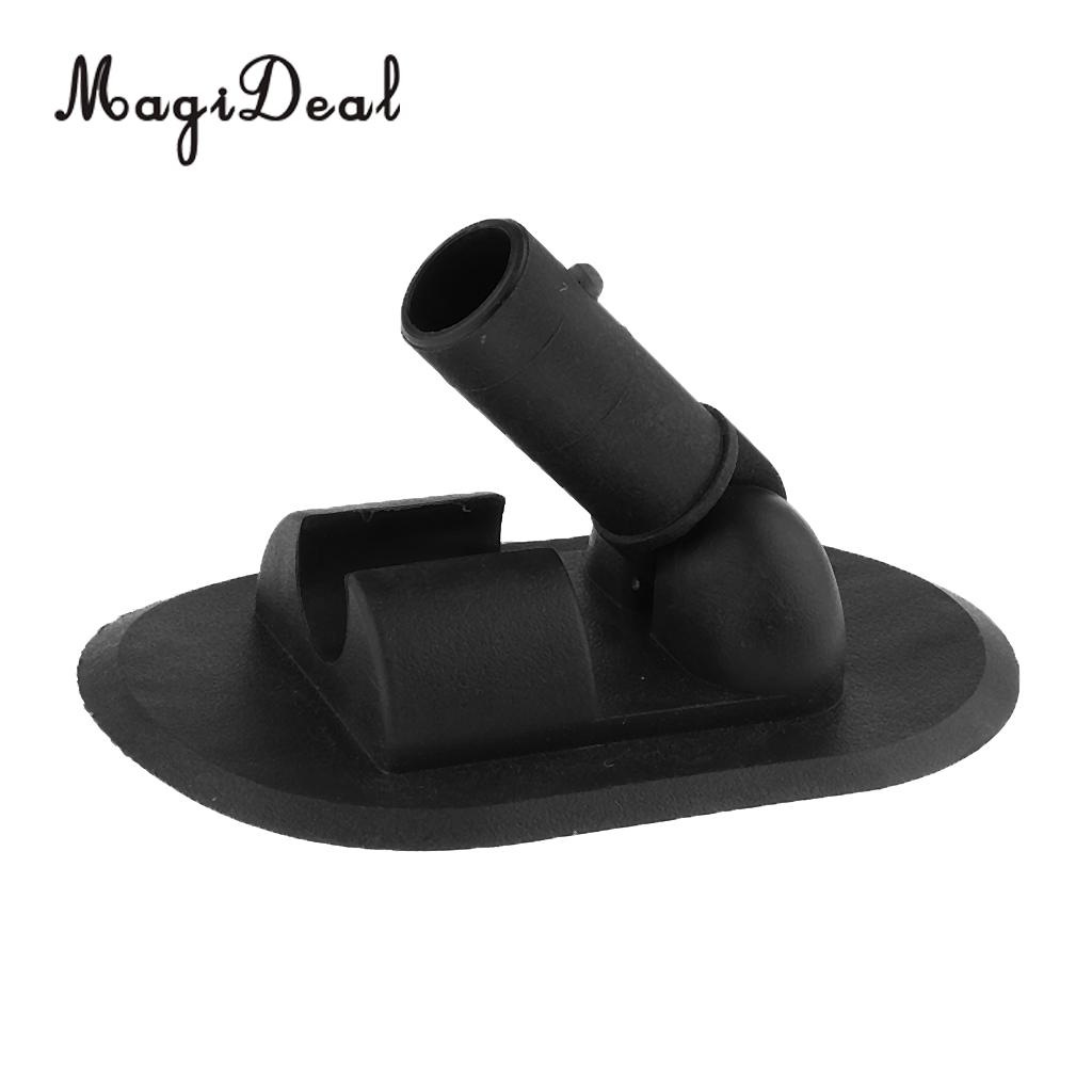 MagiDeal Speedboat Fishing Inflatable Boat PVC Awning/ Sun Shade Deck Mount Black