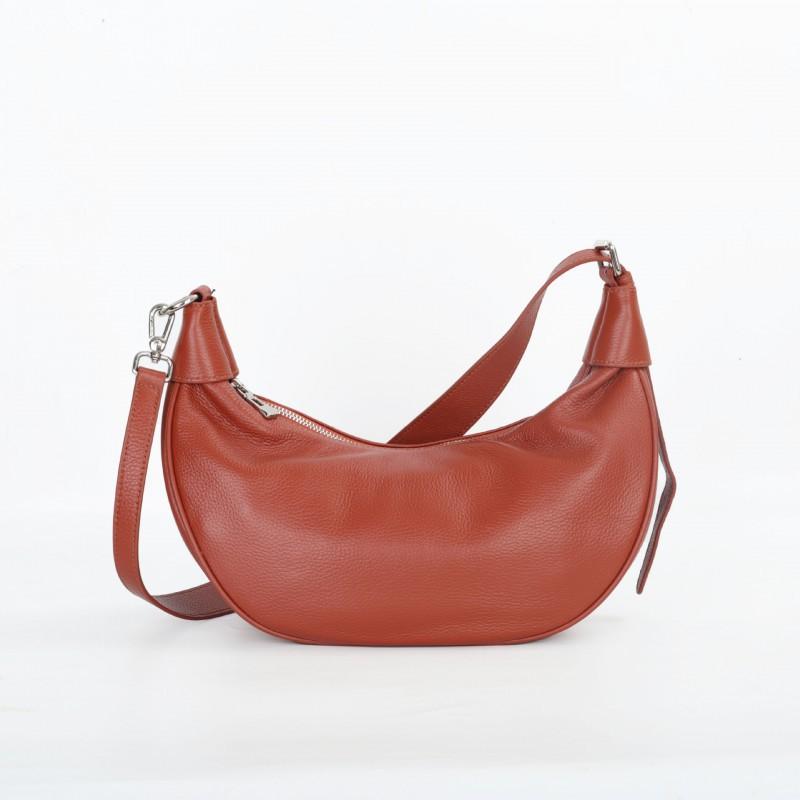 Bag First-layer Cowhide High-quality Niche Casual Croissant Genuine Leather Women's Large-capacity Cross-arm Dumpling