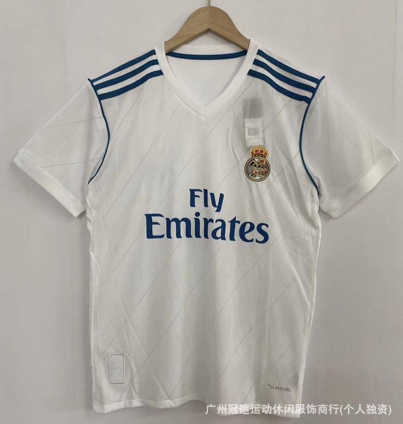 Retro Football Jersey Old Collection Club Manchester United, Real Madrid AC Short-sleeved Long-sleeved Football Uniform Can Be Printed