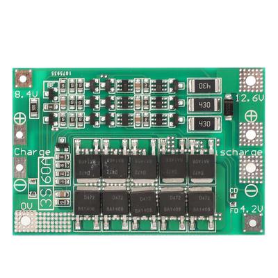 3S 60A Liion Protection Board Lithium Battery Charger Protection Module DC12.6V Balanced Version