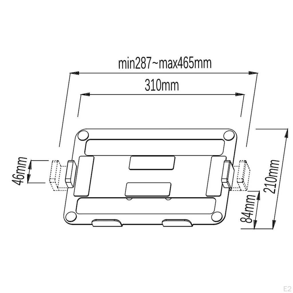 Laptop Mount Tray for Arms,Notebook Tray,Sturdy,Portable,Lightweight Carbon Steel Stable Notebook