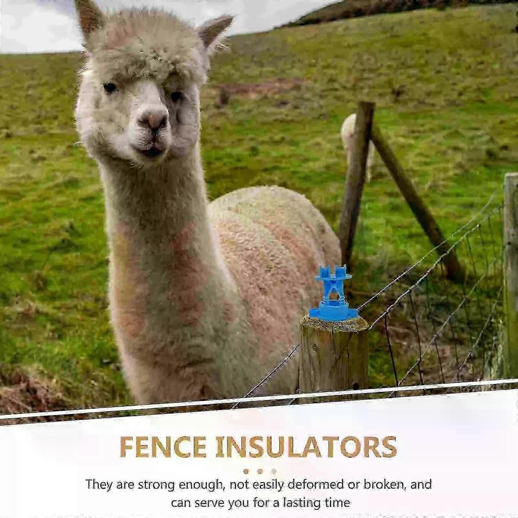 50pcs Insulators for Electric Fence Wire Livestock Post High Strength Farm Grid System Accessories Safe Anti Short,zxl