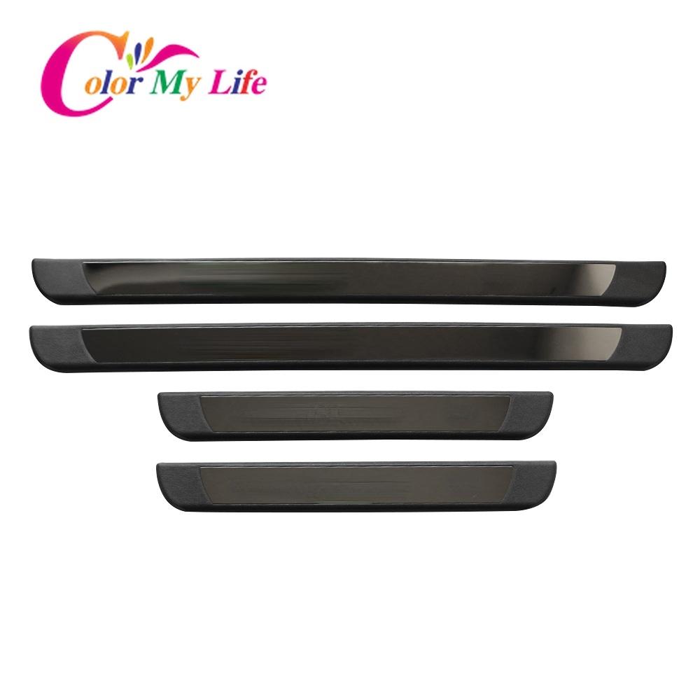4stuks Auto Rvs Instaplijsten Kick Platen Voor Jeep Renegade, Auto Styling Accessoires Sticker Trim Bescherming Accessoires