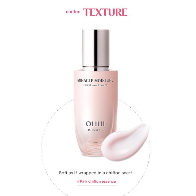 Ohui Miracle Moisture Pink Barrier Essence (50ml / 50ml Refill) (7 Options)