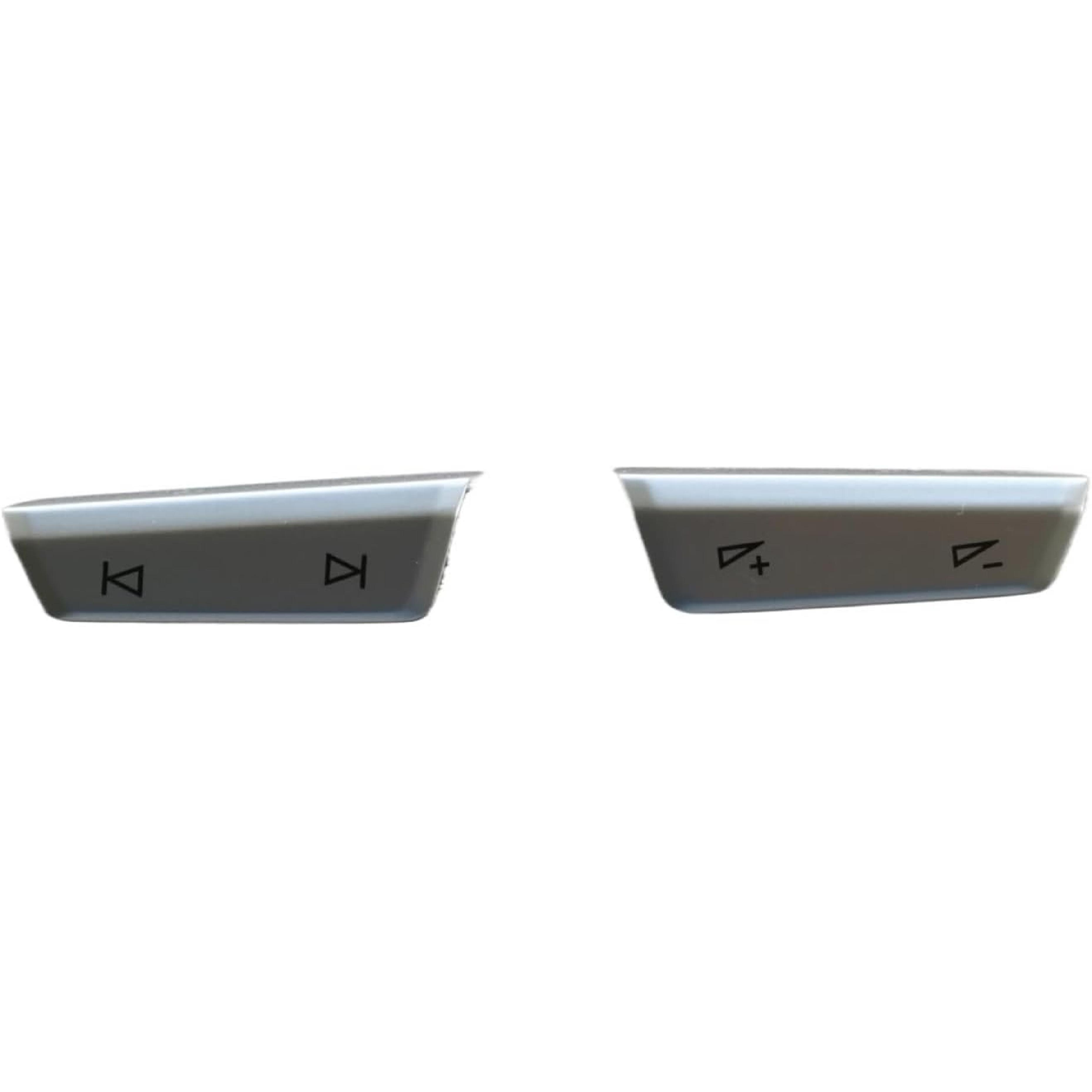 Chrome Multifunctional Steering Wheel Button Key Volume Button Compatible with VW Golf 8 MK8 Passat B8 PA T ROC 30D959442J(1 Pair Button) 1 Pair button