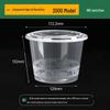 Disposable Transparent Plastic Round Food Containers with Lids