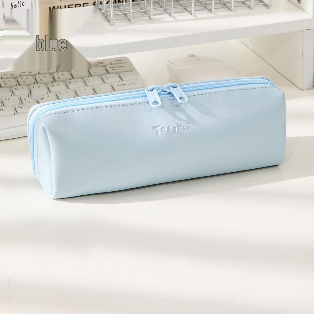 Original PU Leather Pencil Case: Spacious, Stylish Stationery Box with Large Opening for Primary Students