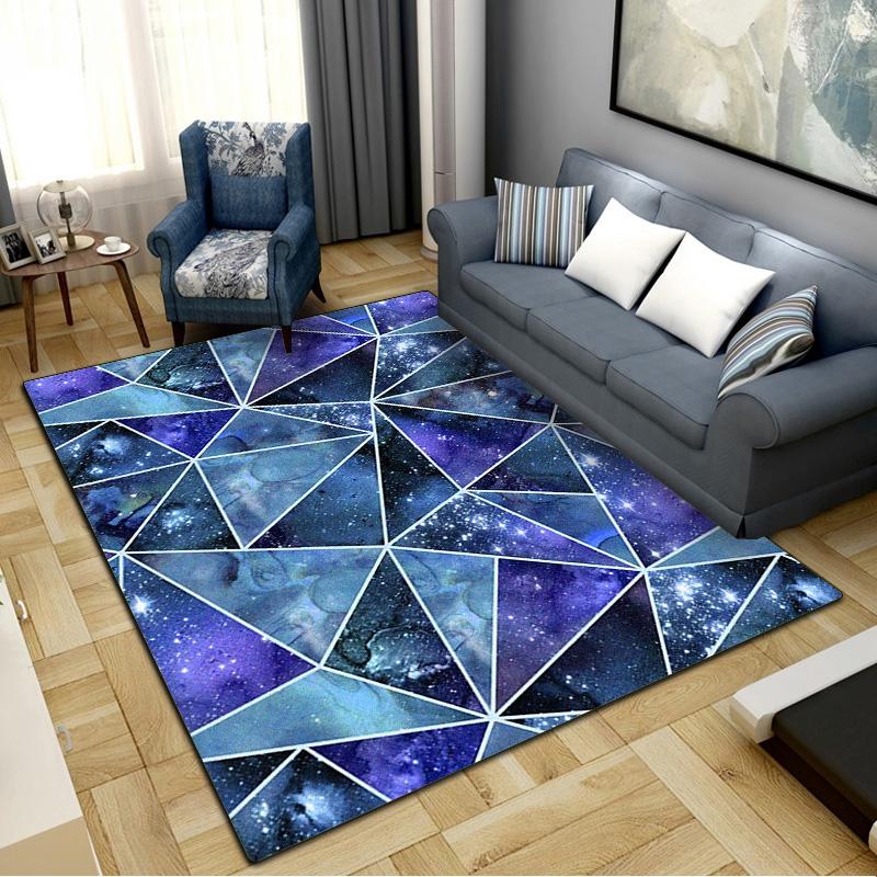 Abstract Geometric Carpet Rug for Living Room Bedroom Home Sofa Decoration,Kids Play Non-slip Floor Mat