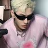 Y2K Sunglasses Men'S And Women'S Cyberpunk Glasses Technology Sense Sunglasses High Sense Cycling Silver Goggles