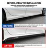 2Pcs Carbon Car Door Side Skirt Sill Stripe Sticker Anti-scratch Refit sticker For Honda Fit Mugen Insight Type S R VTEC DOHC Modulo Vezel Legend RR