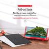 Portable 10-12 inch HD Mobile Phone Screen Magnifier with Stand