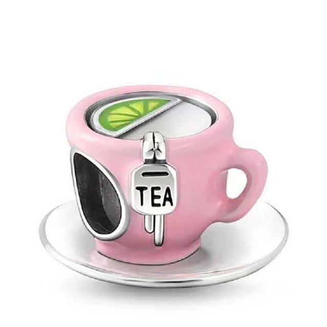 Fits Original Fashion Bracelet Necklace 925 Sterling Silver Cup Cat Charms Bead Women 925 Silver Pendant Diy Jewelry Kit