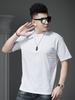 European Trendy Brand 2025 New Short-Sleeved Men's Summer Solid Color Half-Sleeved T-Shirt Men's Loose Top White T-Shirt