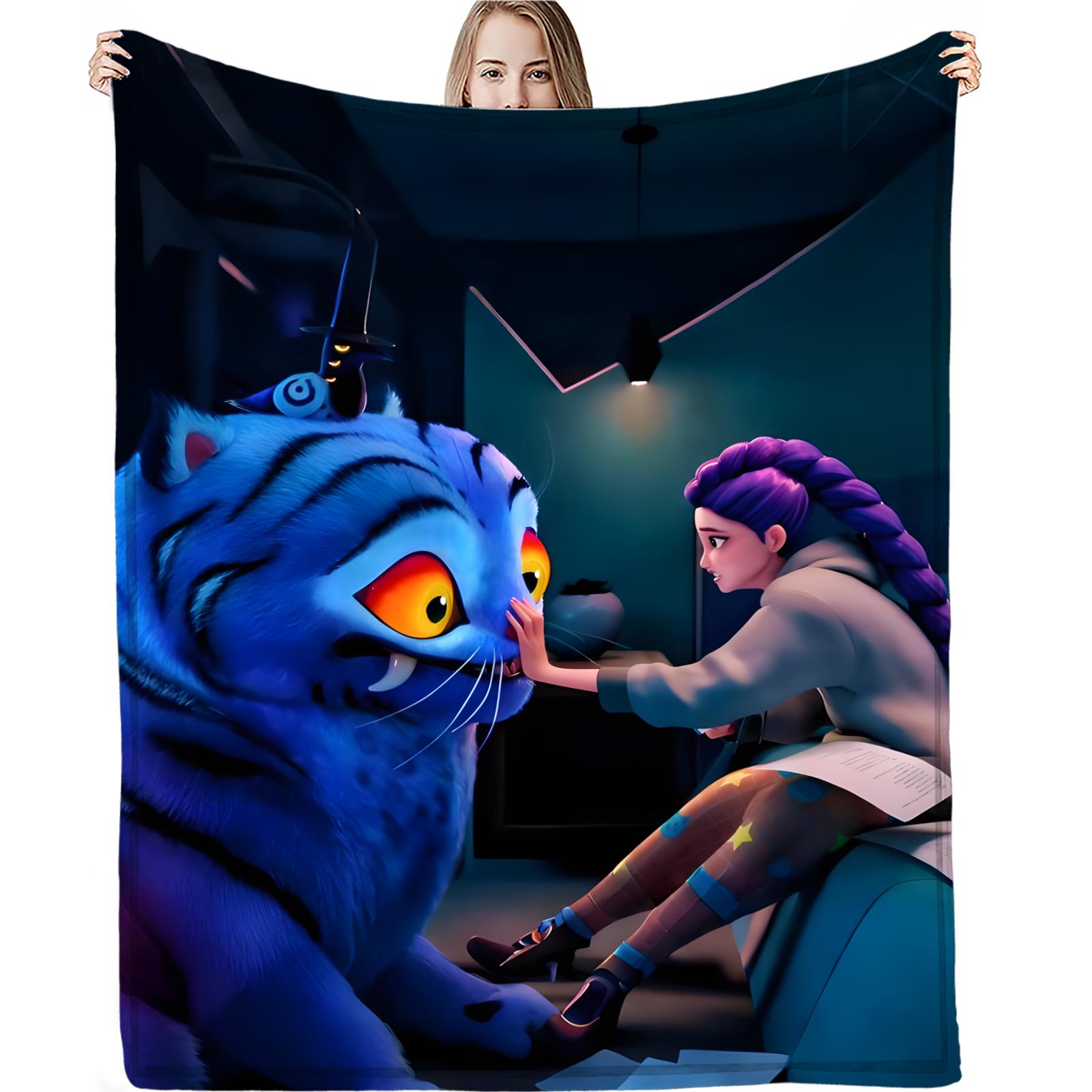 

Flannel Digital Printed Blanket Conditioning Blanket Sofa Blanket Girl Gift One Size