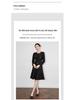 High-Grade Handmade Diamond Slim Ruffled Long-Sleeved Mini Dress for Formal Occasions