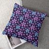 Midnight Garden Square Jacquard Pillow Cover for Sofa Office Waist Cushion Cover Home Decorative Pillowcase