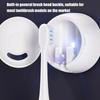 Self-adhesive 2 in 1 Toothbrush Holder Removable Hanging Toothbrush Sanitizer Rack  Home