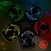 Halloween Neon Led Purge Mask Masque Masquerade Party Masks Light Grow In the Dark Horror Mask Glowing Masker