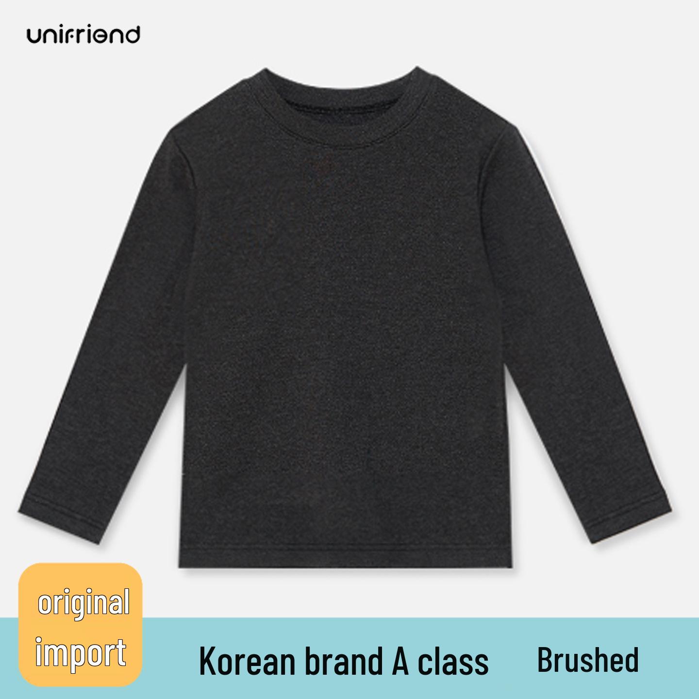 

Детская футболка с длинным рукавом UniFriend и топ для девочек - Утепленный базовый слой для весны и осени 140