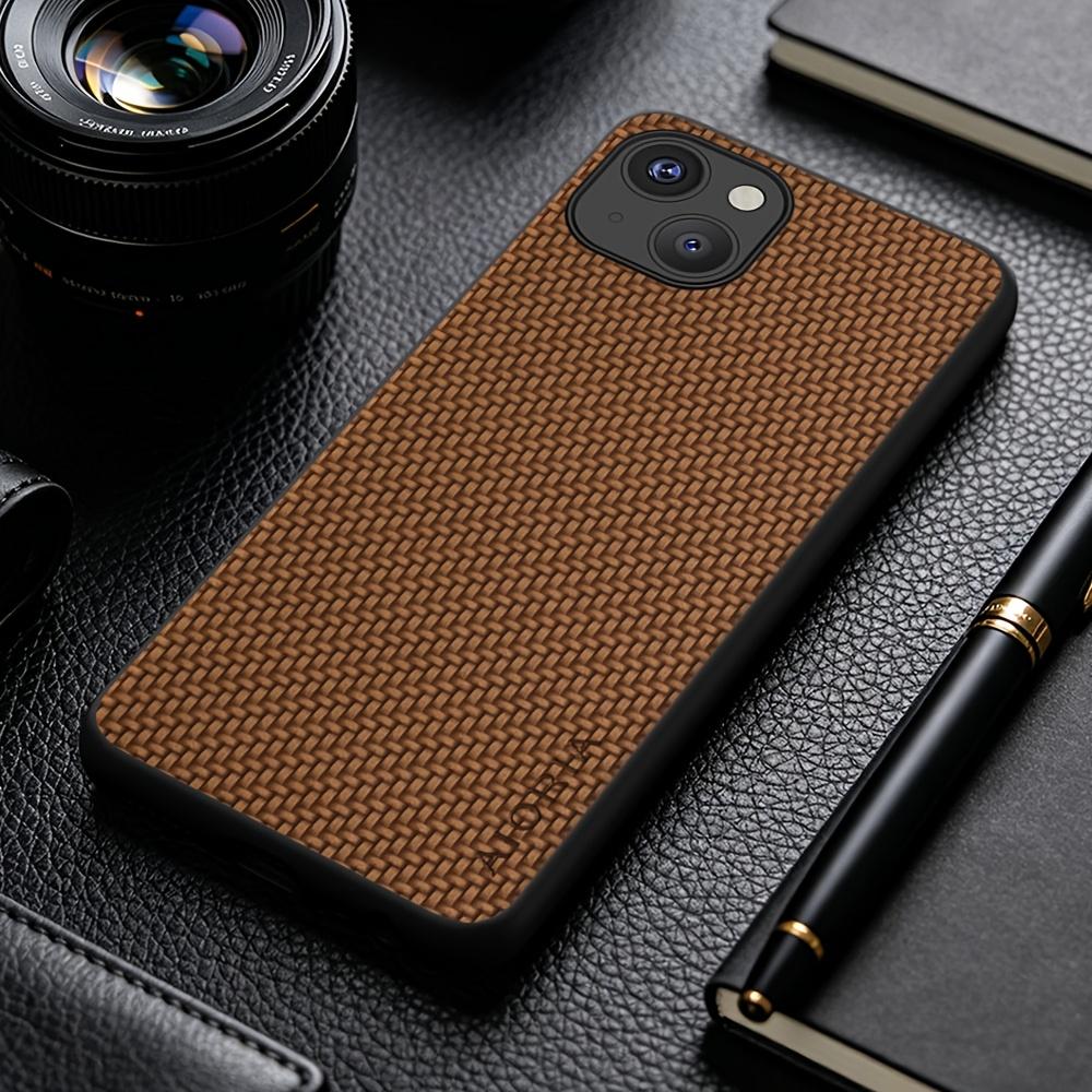 Phone Case: New Fashion Phone Case for iPhone 15 14 13 Pro Max Plus Business Casual Faux Synthetic Leather Phone Cover