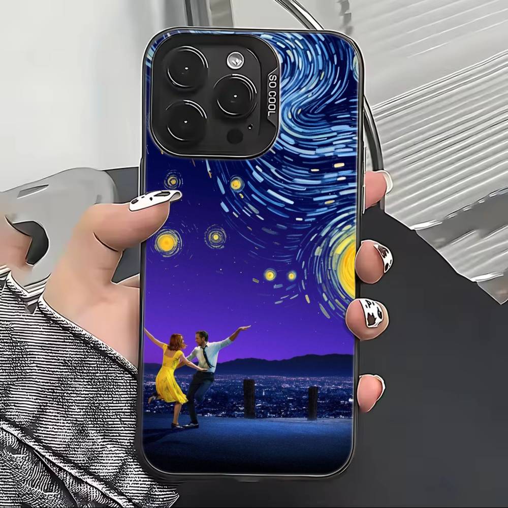Film La La Land Phone Case For iPhone 17,16,15,14,13,12,11 Plus,Pro Max,XS,Colorful Silver Black Cover