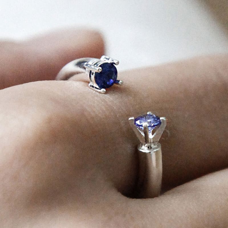 MUHWA Double Stone Ring