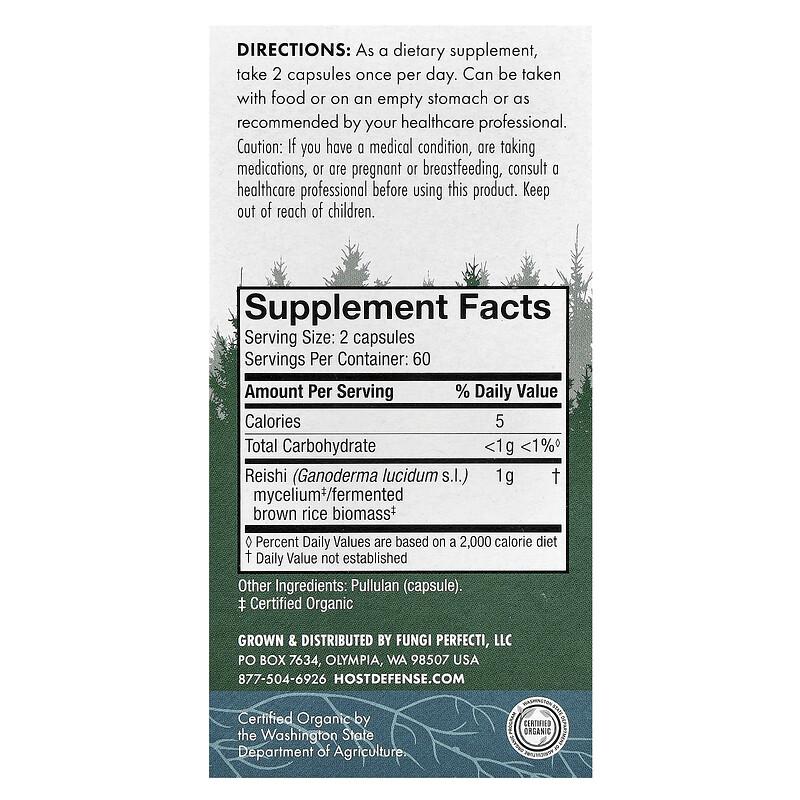 Mushrooms™, Reishi, 120 Capsules