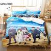 Anime Ice Guy and His Cool Female Colleague Bedding Set Boys Girls Twin Queen Size Duvet Cover Pillowcase Bed Kids Adult