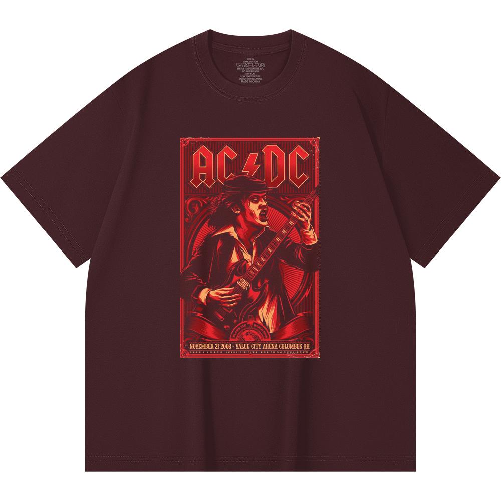 230 G/m² 100% Bomull Heavy Metal T-shirt Rockband Populärmusik Tryck Unisex Tung Bomulls-T-shirt